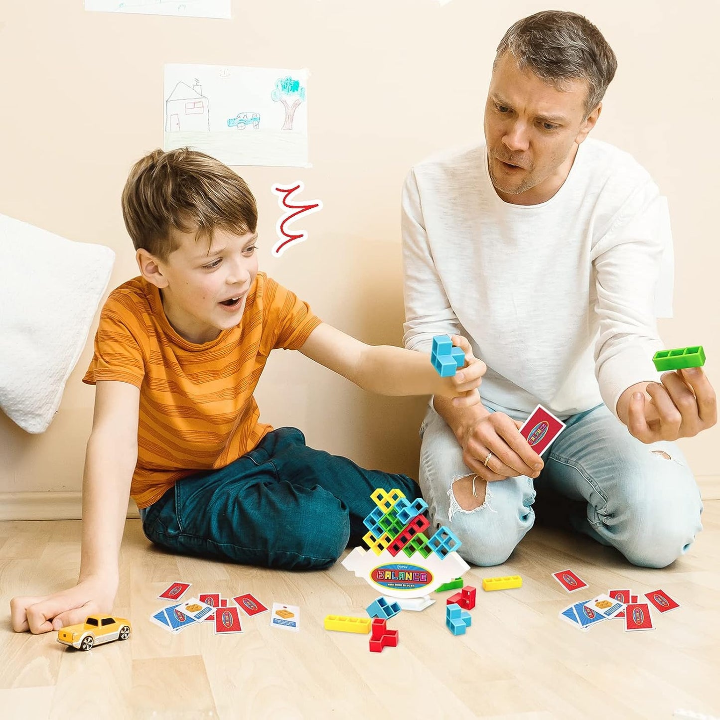 TetraStack™ Block Stacking Balance Game
