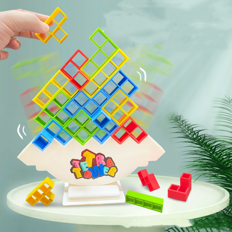 TetraStack™ Block Stacking Balance Game